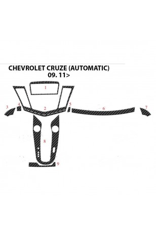Chevrolet Cruze Ön Torpido Kaplama (Otm) 9 Parça 2011-2016