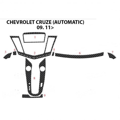 Chevrolet Cruze Ön Torpido Kaplama (Otm) 9 Parça 2011-2016