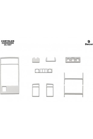  Chrysler Cherokee Ön Torpido Kaplama 9 Parça 1997-2004