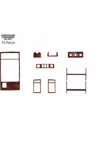  Chrysler Cherokee Ön Torpido Kaplama 9 Parça 1997-2004