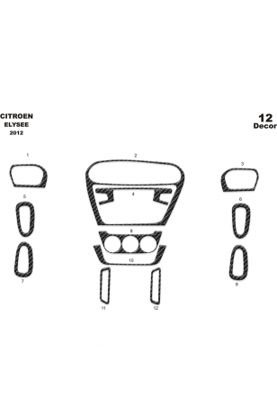 Citroen Elysee Ön Torpido Kaplama 12 Parça 2012