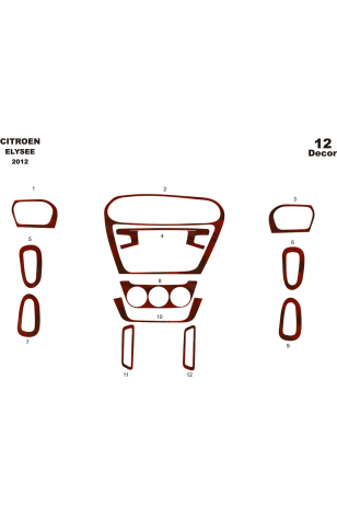 Citroen Elysee Ön Torpido Kaplama 12 Parça 2012