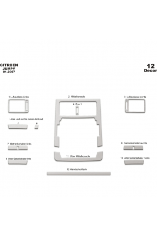 Fiat Jumpy/Scudo/Expert Ön Torpido Kaplama 12 P. 2007