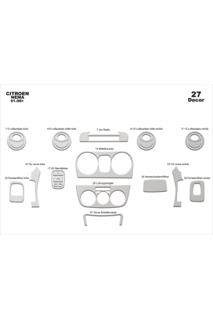 Citroen Nemo/Bipper/Fiorino Copertura anteriore Torpedo 27 P 2008