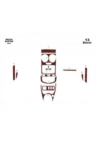 Dacia Duster Ön Torpido Kaplama 13 Parça 2013-2016