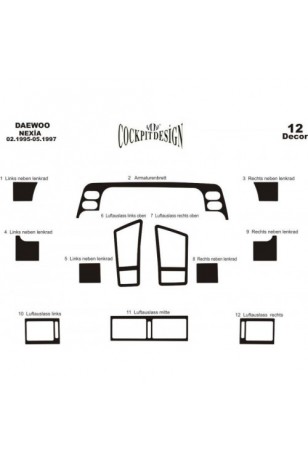 Daewoo Nexia Ön Torpido Kaplama 12 Parça 1995-1997