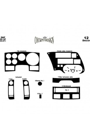 Daf 95 Xf Ön Torpido Kaplama 12 Parça 1997