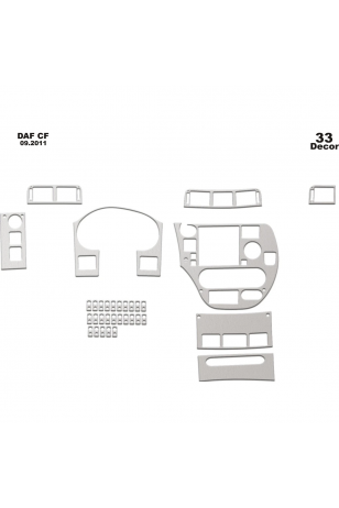Daf Cf Ön Torpido Kaplama 33 Parça 2011
