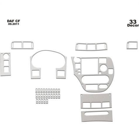 Daf Cf Ön Torpido Kaplama 33 Parça 2011