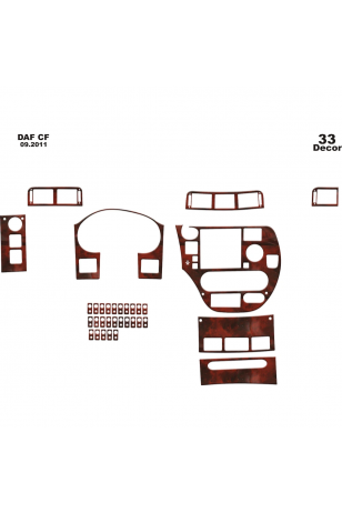 Daf Cf Ön Torpido Kaplama 33 Parça 2011
