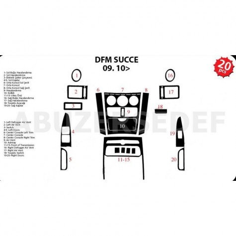  Dfm Succe Ön Torpido Kaplama 20 Parça 2010