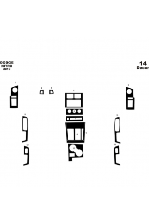Dodge Nitro Ön Torpido Kaplama 14 Parça 2010