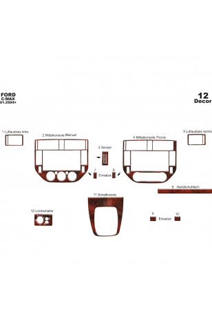 Ford C Max Maun Kaplama 2004-2010 ARASI 12 Parça