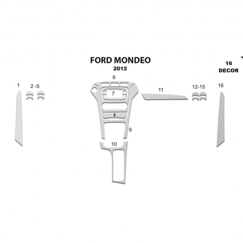 Ford Mondeo Maun Kaplama 2012 16 Parça