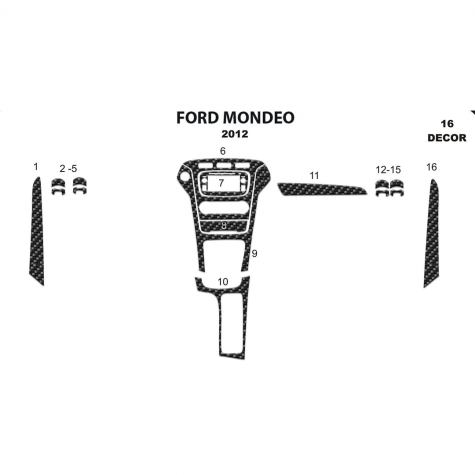 Ford Mondeo Maun Kaplama 2012 16 Parça