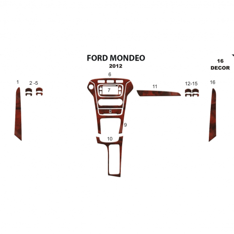 Ford Mondeo Maun Kaplama 2012 16 Parça