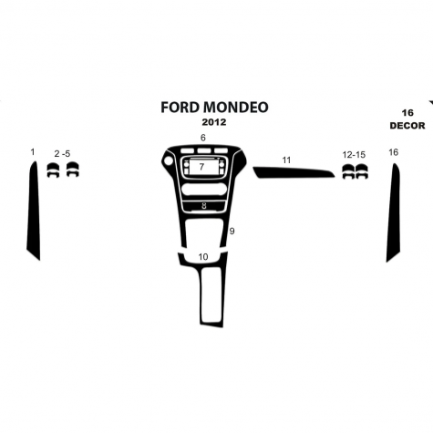 Ford Mondeo Maun Kaplama 2012 16 Parça