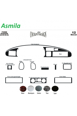 Ford Ranger Maun Kaplama 1999-2006 arası 12 Parça