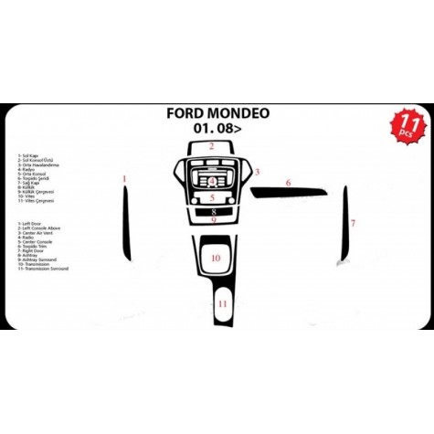 Ford Mondeo Maun Kaplama 2008-2011-11 Parça